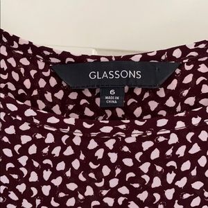 Glassons Maroon and White Dress 6